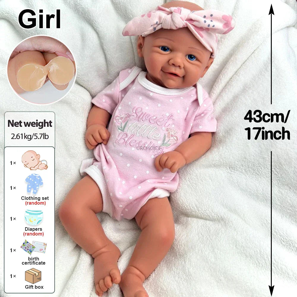 17” Reborn Baby Doll – 'Finley' 🍼 – Perfect for Boys and Girls