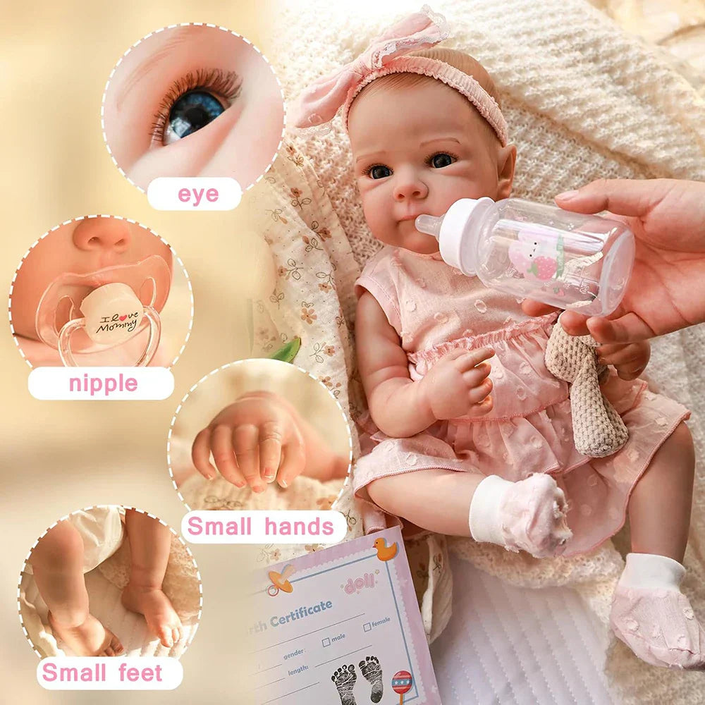 18” Reborn Baby Doll – 'Ella' 🍼 – Perfect for Boys and Girls